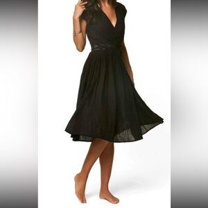 ROXY swim cover-up dress black-Size small